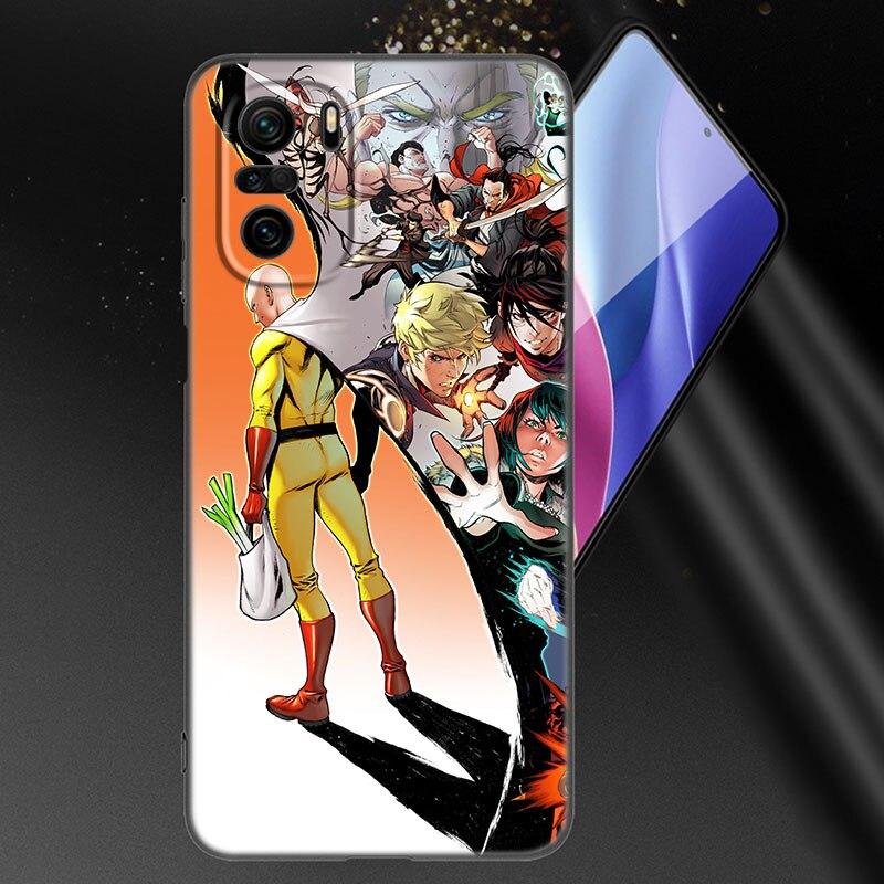 Anime One-Punch Man Phone Case For Xiaomi Mi POCO X3 NFC GT M4 M3 12 11T 10T Pro A3 11 Lite NE 5G 12X 11i F3 Soft Black Cover