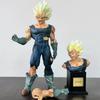 28cm Dragon Ball Goodbye Majin Vegeta Figure 2 Head Sculpt 2 Replaceable Arms Battle Damage Vegeta Statue Anime Model Toy Gift
