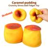 Caramel Pudding Homemade Diy Handmade Ball Toy For Stress Relief And Release Crispy Pudding Creative Relaxation Toy For Gift