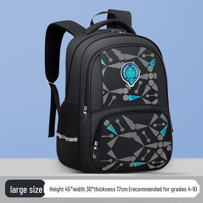 Stilvoller Wasserdichter Leichter Rucksack für Kinder, Klassen 1-6, mit Rückenschutz und Strapazierfähigem Verschleißfestem Design