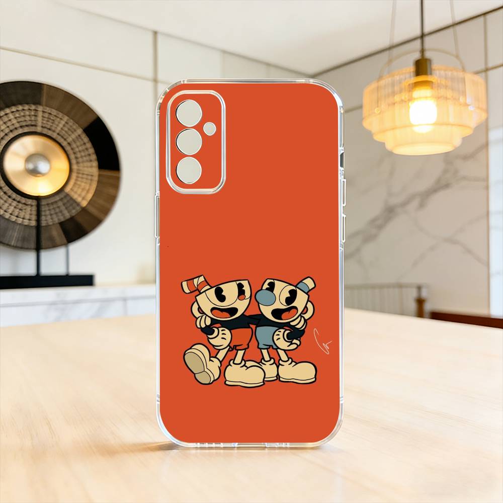 

C-Cuphead P-Popular Phone Case For SamsungA10,12,20,21S,30,31,40,50,51,52,70,71 Transparent Cover Samsung a50 30s 50s