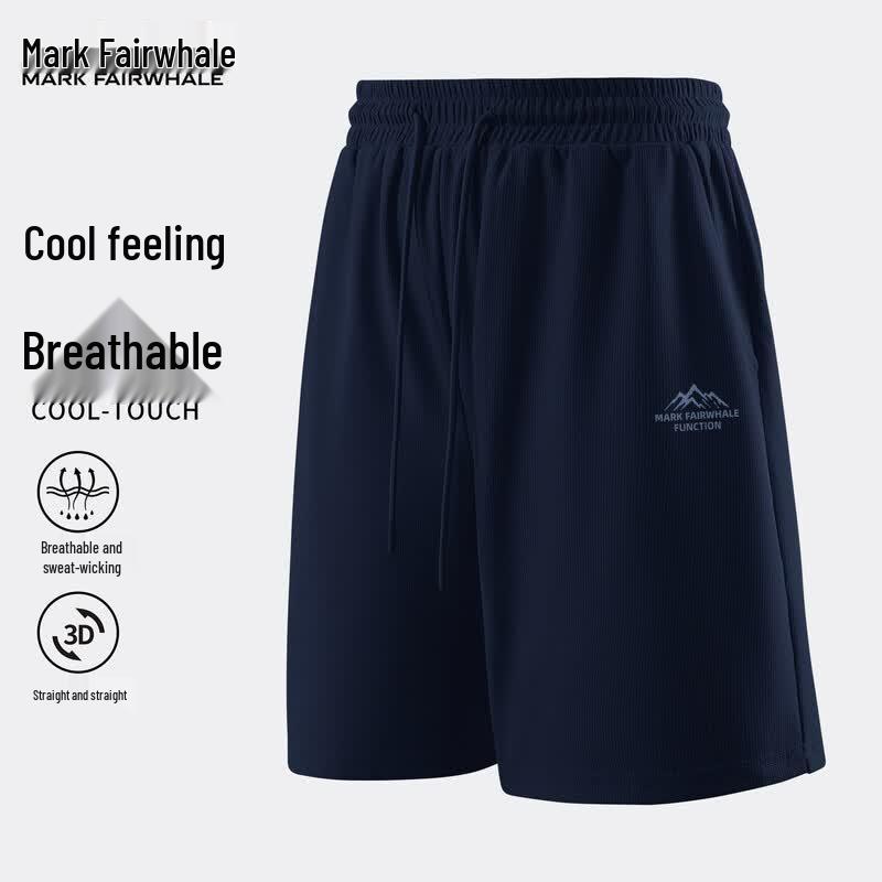 Mark Fairwhale Men's Waffle Ice Silk Casual Shorts