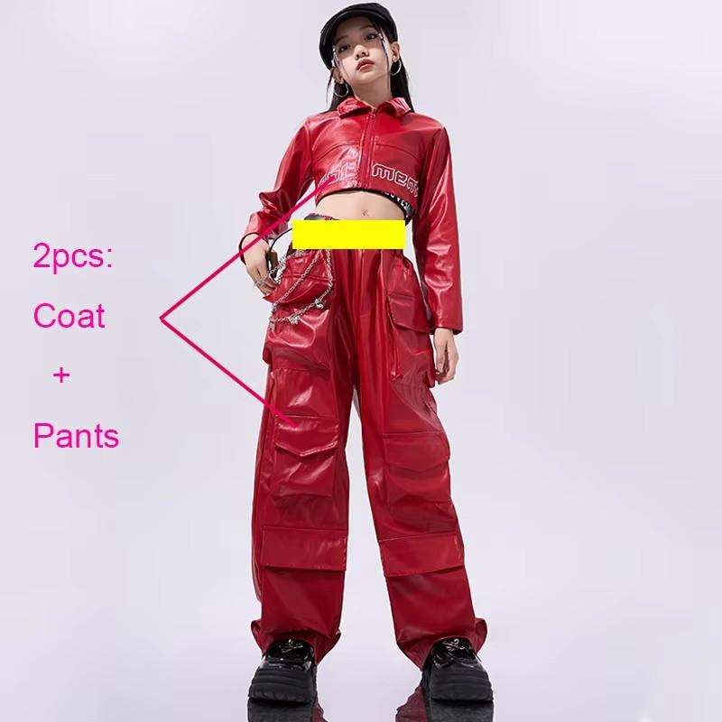 Fashion Group Jazz Dance Costume Kids Cool Hip Hop Clothing Street Wear Children Child Ballroom Dance Outfits