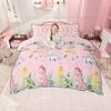 Homewish Cartoon Dinosaur Duvet Cover Set For Kids Boys Girls 2Pcs/3Pcs Cute Dino Bedding Kawaii Animal Comforter Cover Set