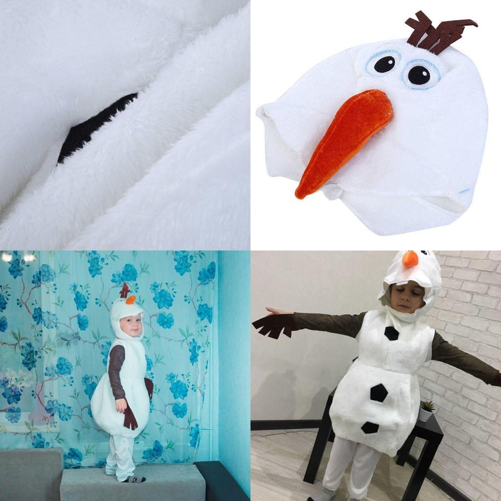 Enchanting Frozen Snowman Olaf Cosplay Costume For Kids Halloween Fancy Dress Up