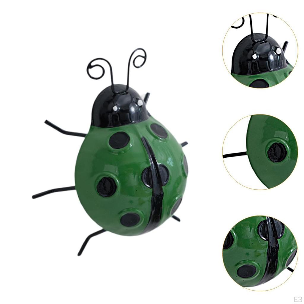 Adorable Ladybug Metal Wall Art for Home and Garden