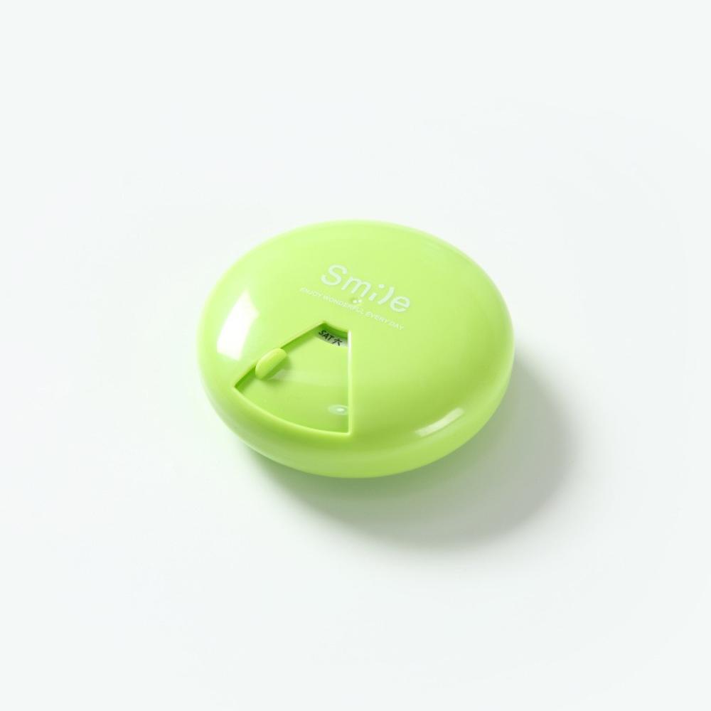 

New Hot Small Portable Travel Pill Box Cases Container Organizer Storage Tablets 7 Days 7 Grids Vitamin Pills Medicine Fish Oils зелений