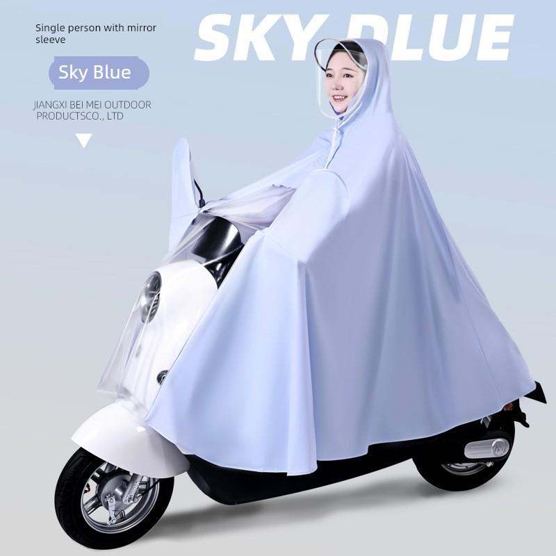 2025 New Model Tailg Electric Scooter First Love Style Long Full-Body Raincoat for Heavy Rain, Enlarged Special Design for Women and Men