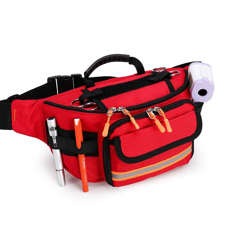 CDC Medical Emergency Waist Bag - Portable First Aid and Medicine Storage Crossbody Bag