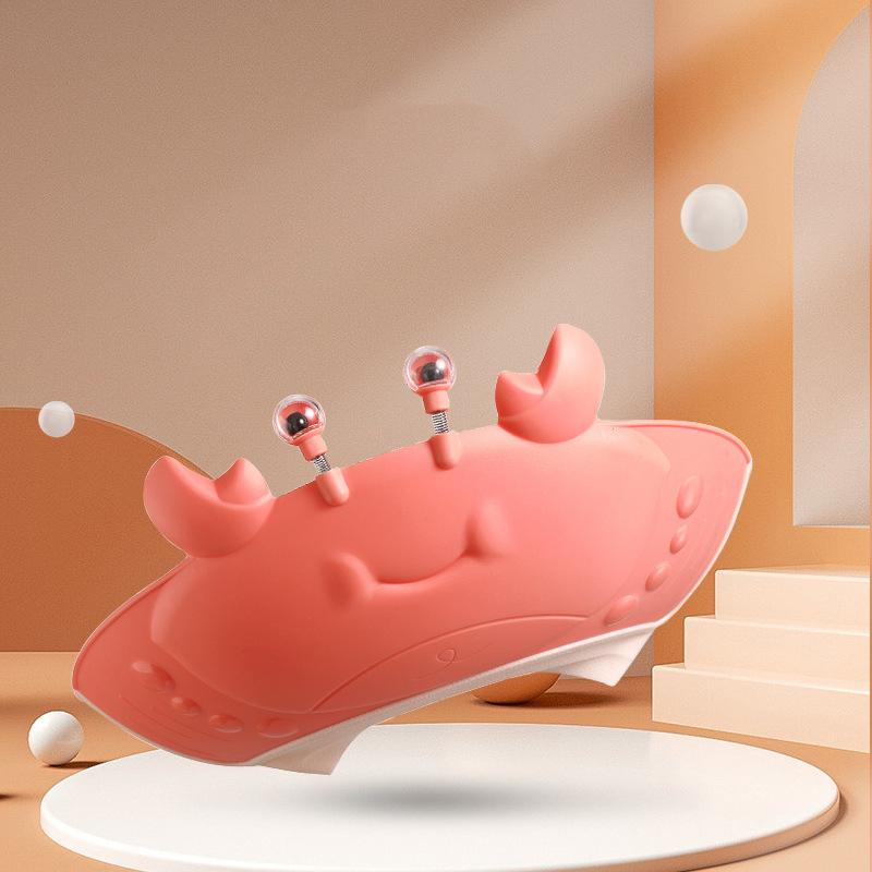 

Регулируемая детская шапочка для душа в форме краба, мытье волос, защита для волос, шапочка для купания ребенка, защита ушей, безопасная детская насадка для душа розовый