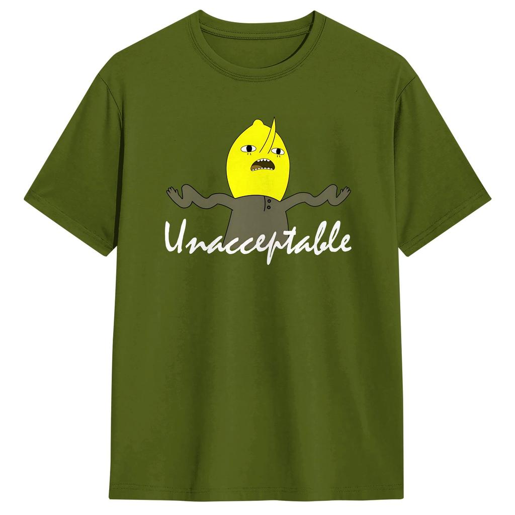 Lemongrab Cartoon T Shirt Unisex Women Cotton Fashion TShirts Crew Neck Tee Shirt Short Sleeve Clothing Summer