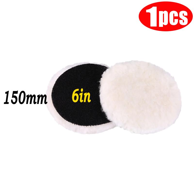 5 rozmiarów 75-180 mm Wełniana tarcza polerska Woskowanie Polerowanie Pielęgnacja lakieru samochodowego Gąbki polerskie do akcesoriów do mycia samochodów