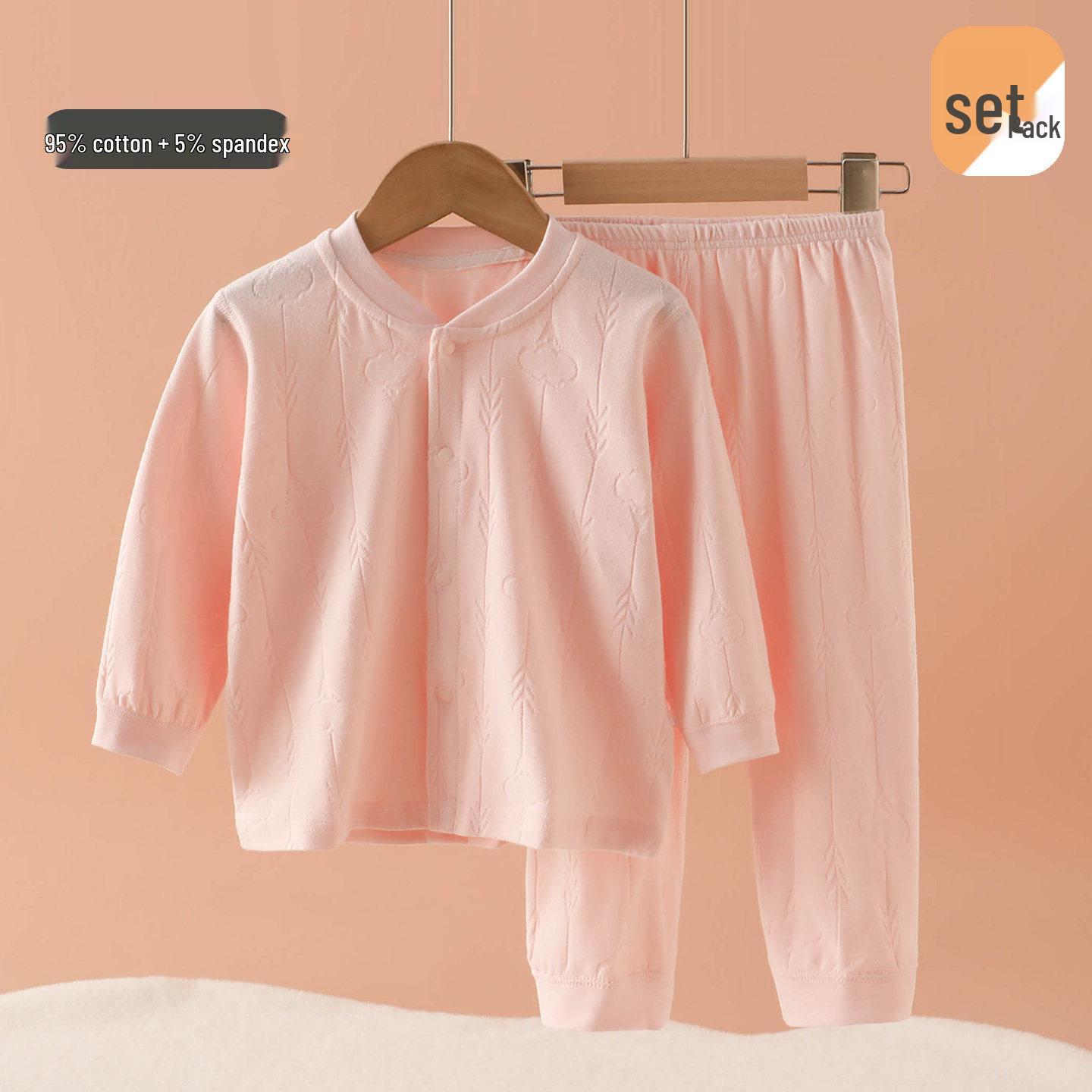 Infant Plain Long Sleeve & Pants Set - Spring/Autumn 73 cm