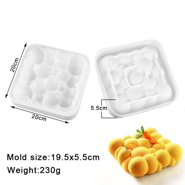 27 Style Silicone Cake Molds Pastry Bakeware Set Non-Stick Mousse Mould Party Dessert Baking Tools Decorating Pan Kitchen Tools Silicone Cupcake Bakin
