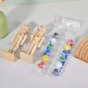 Unfinished Wood Nutcrackers Ornament Unpainted Mini Wooden Figurines,Set of 2 Colour Included Christmas Decorations