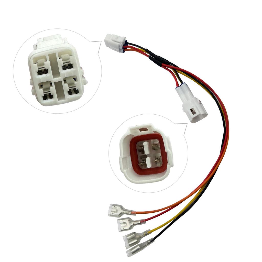 Tail Lamp Power Outlet Harness Coupler On Connector Carrier DA16T Compatible [Pack of 2]