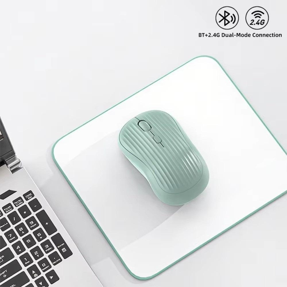 Rechargeable Wireless Mouse 2.4G Bluetooth Silent Mouse Dual Mode Mouse Desktop Laptop Tablet