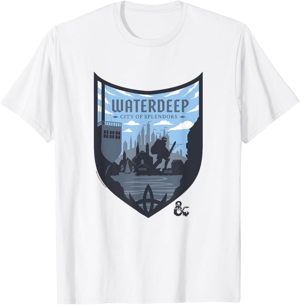 Dungeons and Dragons Waterdeep City Of Splendors Shield Logo T-Shirt 2XL