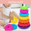 Regenbogen Drehender Baby Frühe Bildung Stapelkreis Kinder Lernspielzeug