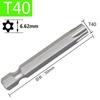 Hex Shank Star Bit Set: High Hardness Magnetic Screwdriver and Drill Set