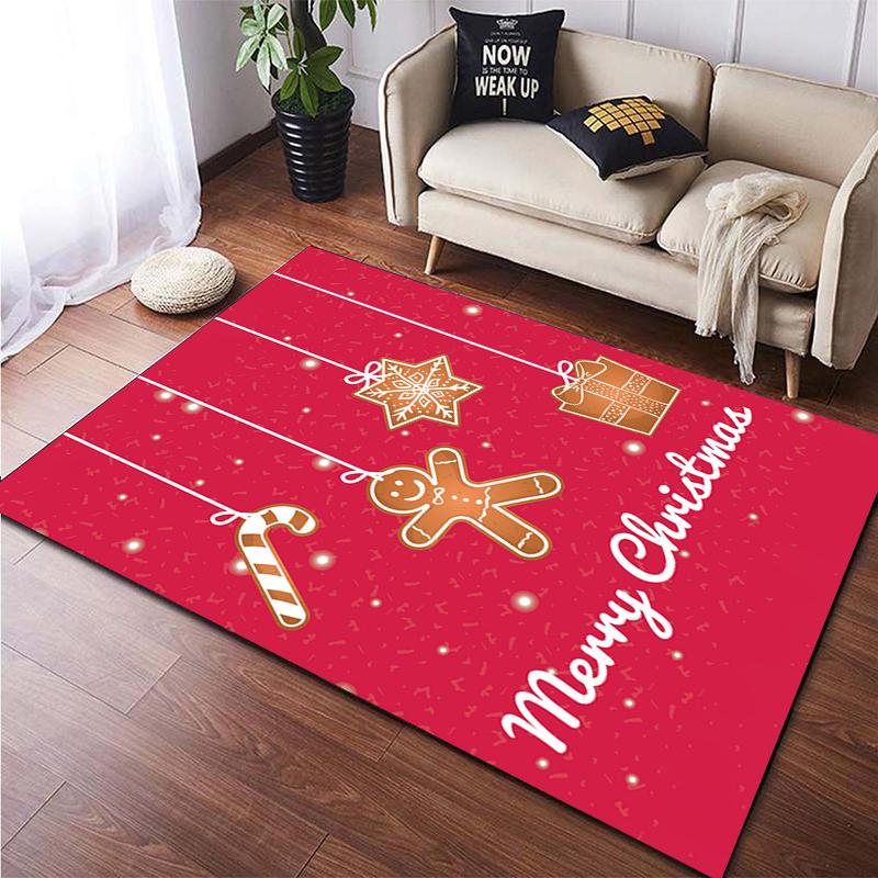 Christmas HD Printed Area Large Rug ,Carpet for Living Room Bedroom Sofa Decoration, Non-slip Floor Mats Dropshipping Alfombras