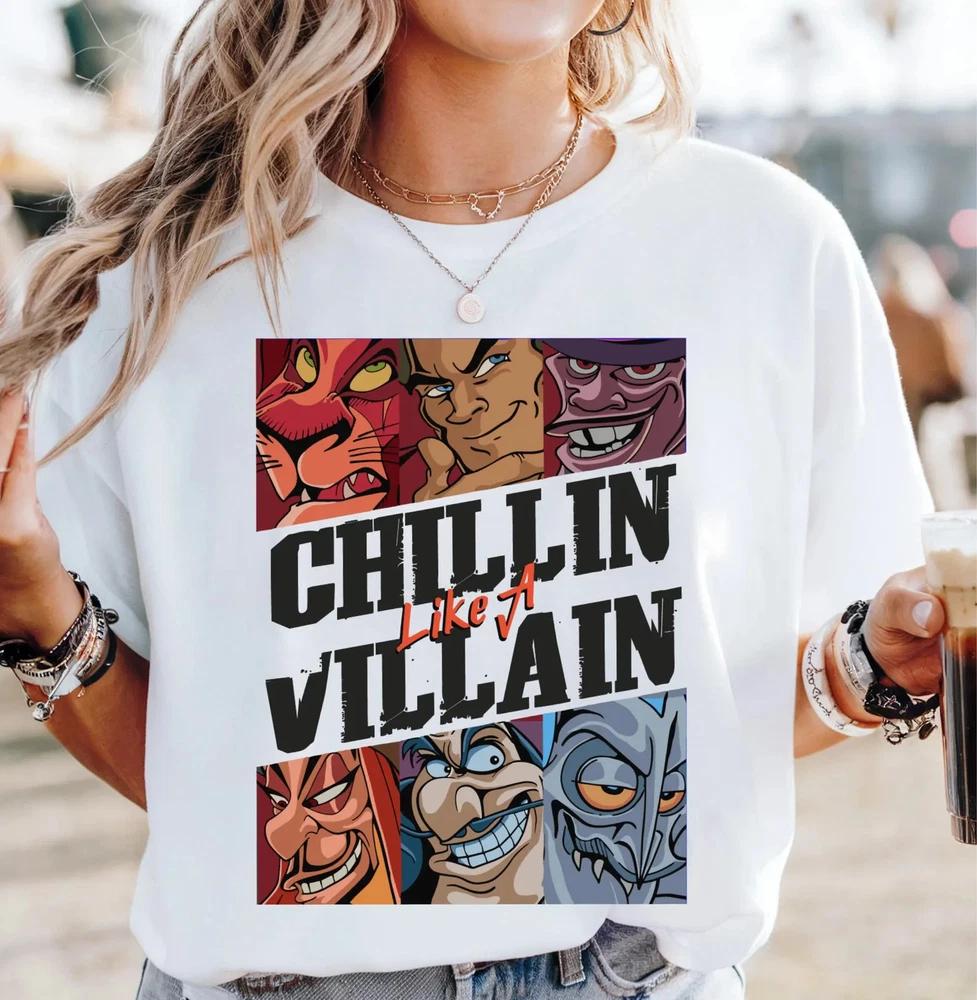 Chillin Like A Villain Shirt Villains Bad Witches Club Castle T S