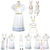 Haru Beastars Anime Cosplay Costume White Rabbit Fancy School Uniform Wig Suit