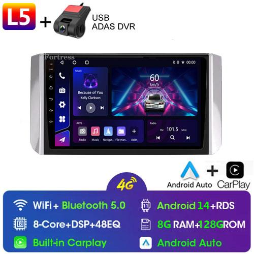 Fortress For Mitsubishi Xpander 2017 - 2020 Car Radio Carplay GPS Navigation Stereo Android Auto Screen No 2din 5G WiFi DVD Cam