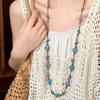 Bohemia Beaded Necklaces Vintage Sweater Chain Retro Long Necklace Layering