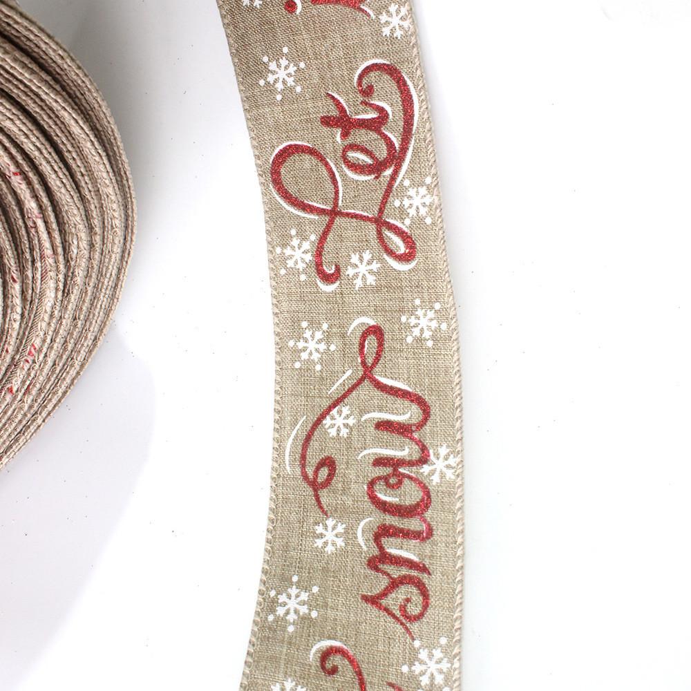 Stylish 2 Meter Christmas Ribbon For Elegant Diy Holiday Crafts And Decorations Festive