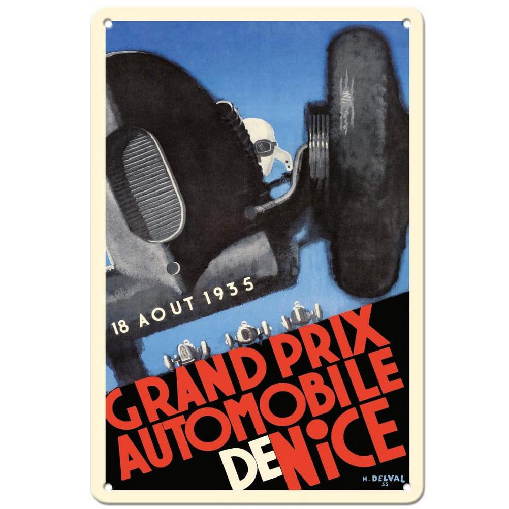 Decor Racing Vintage Metal Signs Tin Sign Monaco Grand Prix Racing Funny Poster Decor for Bar Pub Club Man Cave Wall Decoration