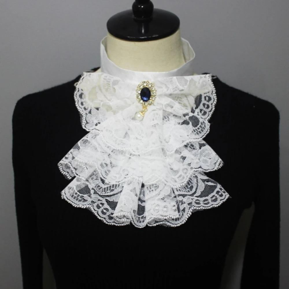 Vintage Renaissance Collar Elegant Ruffled Collar Elegant Elizabethan Neck Ruff  Cosplay