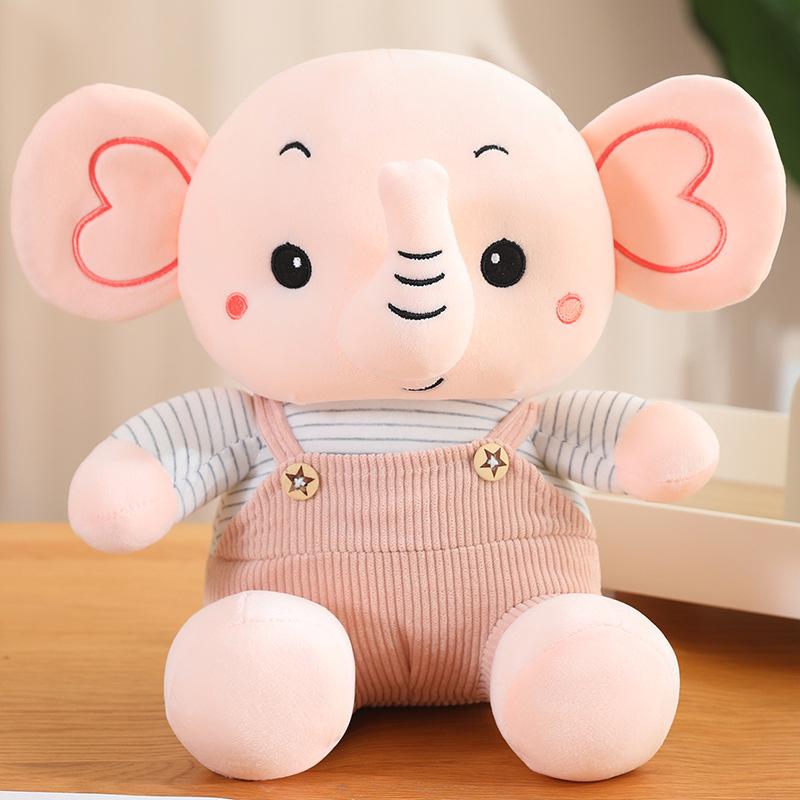 Cute Baby Elephant Doll Strap Like Plush Toy Doll Elephant Throw Pillow Rag Doll Children's Gift