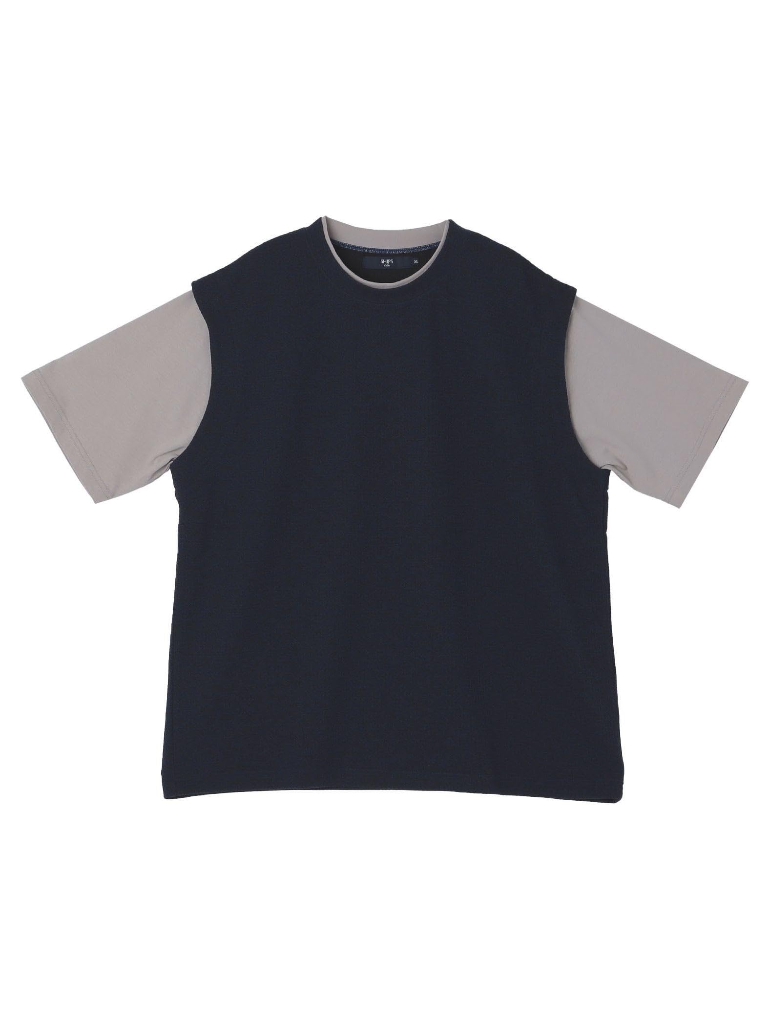

Ships Colors Men s Faux Layered T-Shirt, Navy, Size XL, 212100008