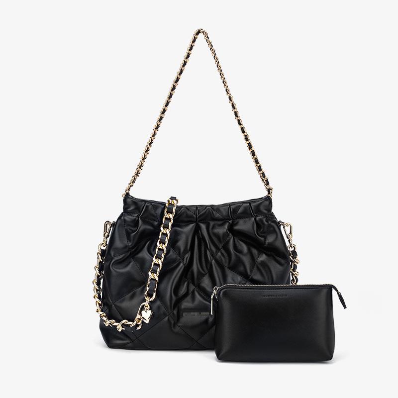 Stor tygväska för kvinnor, Ny axelväska, Högklassig känsla för kvinnor, Nischad Trendkedja Vandrare Väska