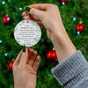 to My Daughter in Law Christmas Ornaments, Daughter-in-Law Christmas Ornament Gifts, Two-Side Printed 3'' Christmas Ornament for Christmas Tree,