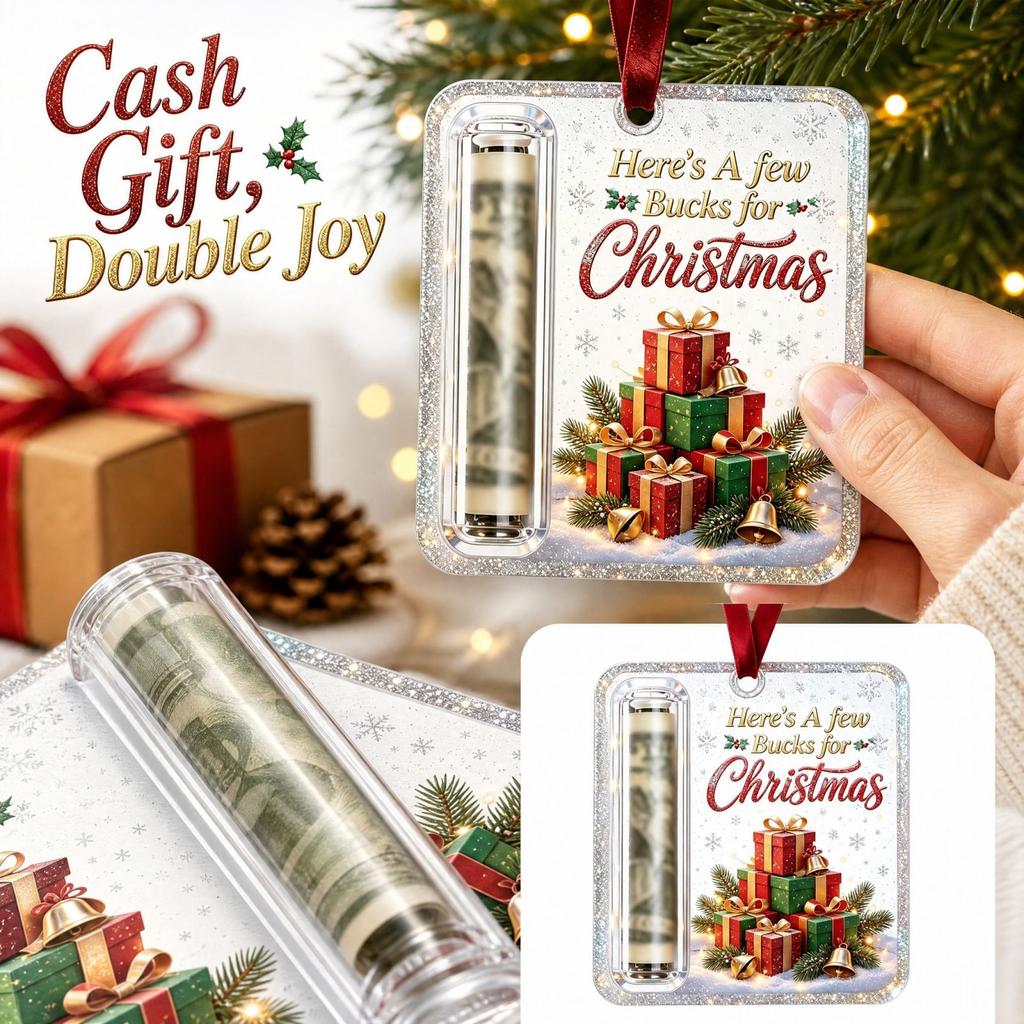 Christmas Tree Ornament Holder Gift, Creative Holiday Hanging Decoration for Family