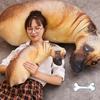 3D Lifelike Animal Throw Pillow Plush Cushion Hound Dog Pillow  Office