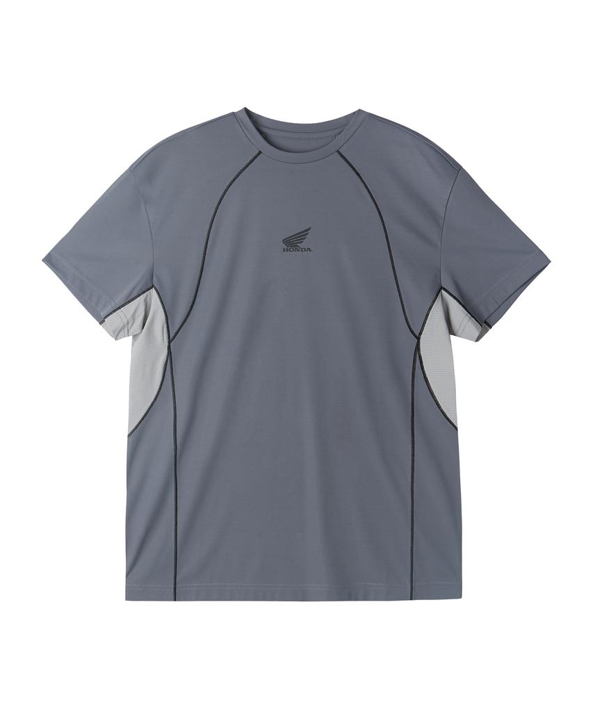 PHYPS MOTORCYCLE H-Tech Mesh Ventilation Half Jersey Sleeve Charcoal