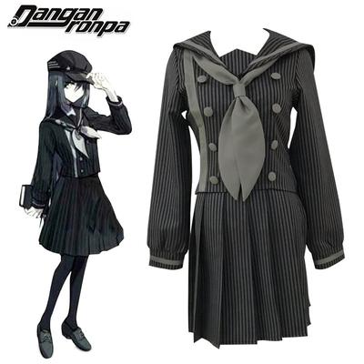 Danganronpa V3 Cosplay Saihara Shuichi Cosplay Kostüm Anime Spiel Schuluniform Anzug Outfit Röcke + Top + Fliege