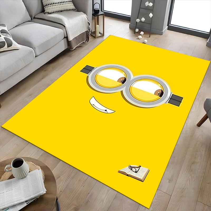 1pc Minion Banana Fun Carpet for Playroom Bedroom Living Room Sofa Home Decor,kids Game Area Rug Non-slip Floor Mat Y72824