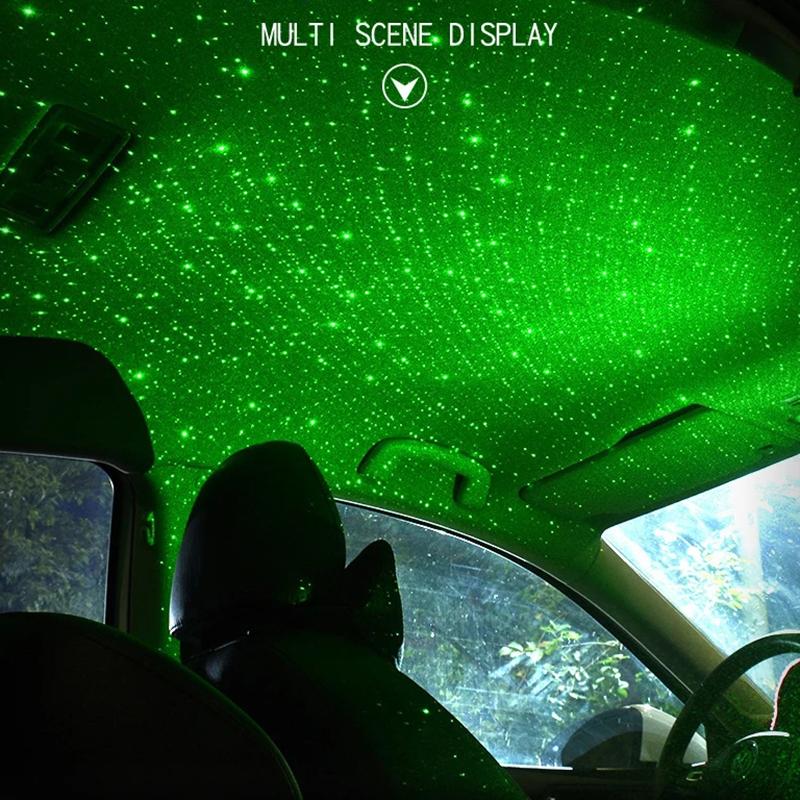 Mini 5V USB Car Roof Star Projector LED Starry Sky Night Light Atmosphere Galaxy Lamp Romantic Ceiling Decoration For Room Party