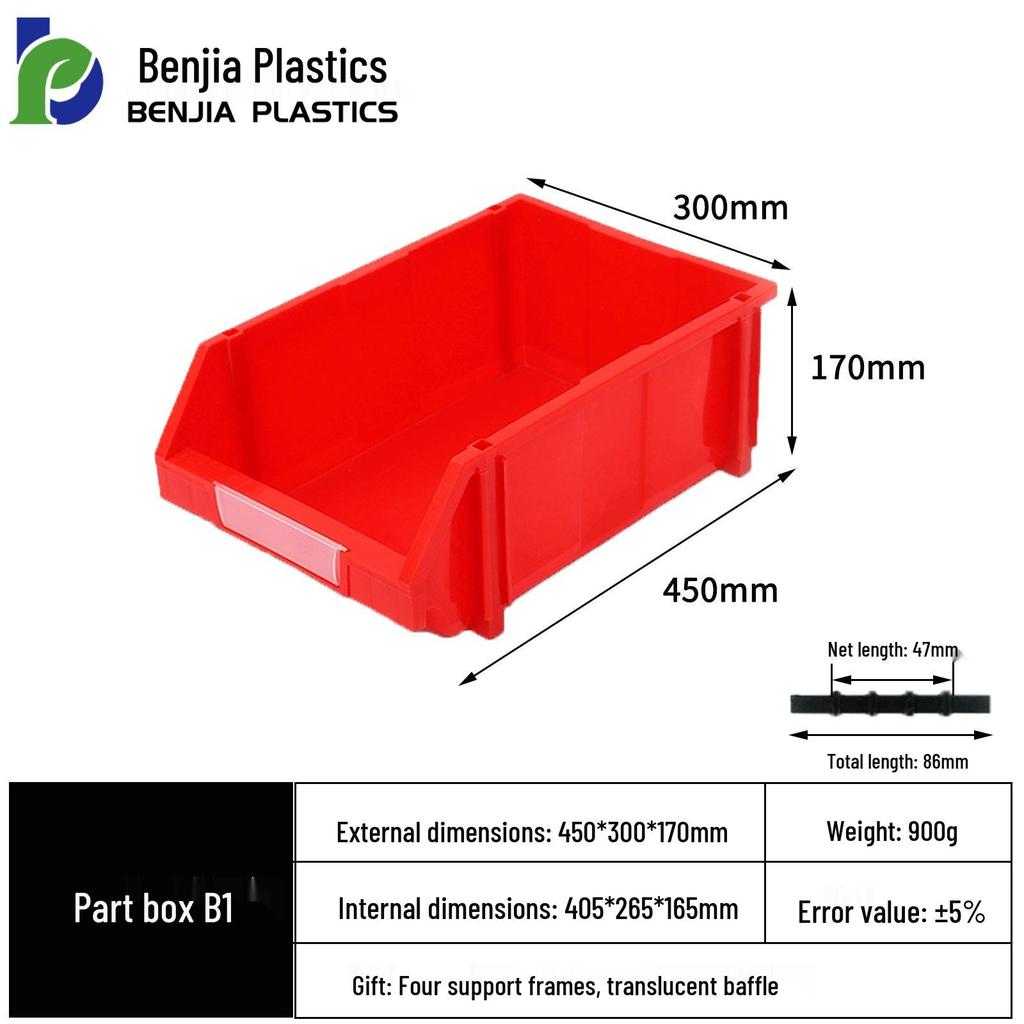 Large Wall-Mounted Plastic Screw Organizer with Compartments