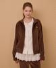 Kirsh Velour Standard Fit Lace Jacket [Brown]
