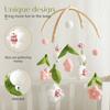 Baby Mobile Rattles Toys 0-12 Months For Newborn Crib Crochet Animal Bed Bell Toddler Rattle Carousel For Cots Kid Musical Toys