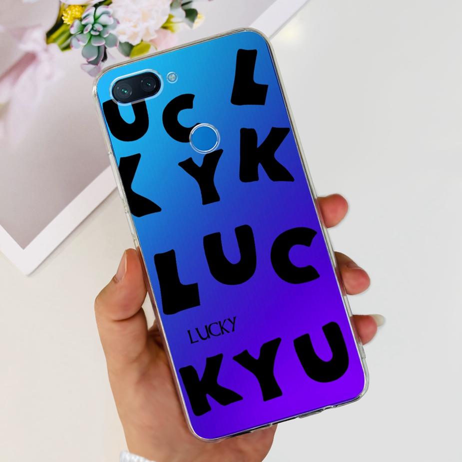 For Xiaomi Mi 8 Lite Case Cute Painted Cover Clear Silicone Phone Case For Xiaomi Mi 8 Lite 8Lite Back Cover 6.26'' Fundas Coque