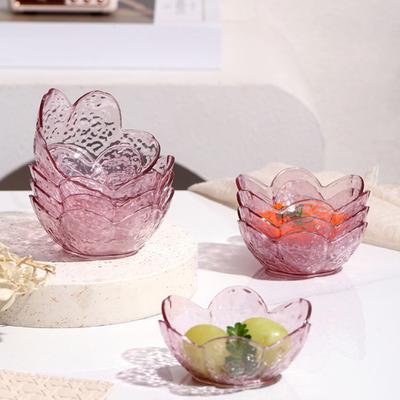 Yousheng 5Pcs Sakura Dipping Sauce Dish PP Condiment Plate for Sushi Hot Pot BBQ BPA-Free Stackable Hot And Cold Sauce Holder Cute Tableware for Home
