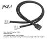 Computer Cooling System Cable Adapter Maximize Performance Durable 4-Pin Fan Efficient Ideal for CPU Graphics Card Fans Black Casing