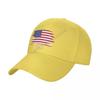 Baseball Cap USA American Flag Cool United States Fans Wild Sun Shade Peaked Adjustable Outdoor Caps for Unisex Women