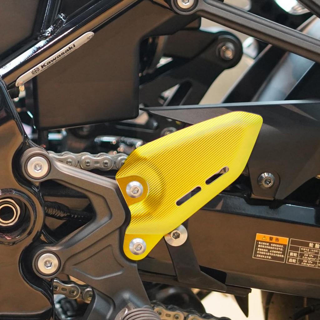 BYEMTTY Aluminium Fersenschutz, 1 Paar, Passend für Kawasaki Z900RS Z900RS CAFE 2018 2019 2020 2021 2022 2023 2024 2025 (Gold)